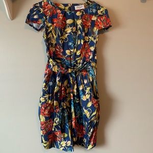 ASOS Closet Floral Tie Back Tulip Dress.